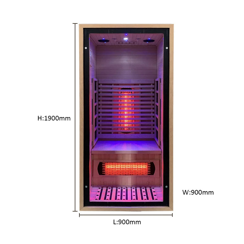Elevn Solace one-person full-spectrum infrared sauna