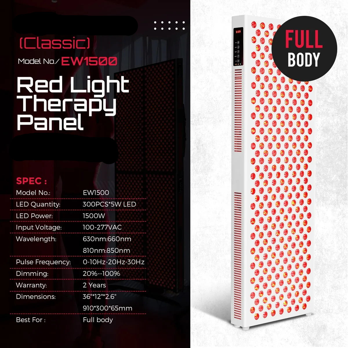Elevn Luma red and near-infrared light panel supplier product detail 3