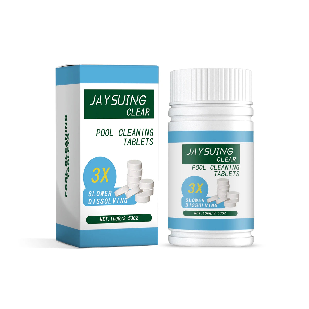 Ice bath water-care tablets supplier packaging and product reference 9