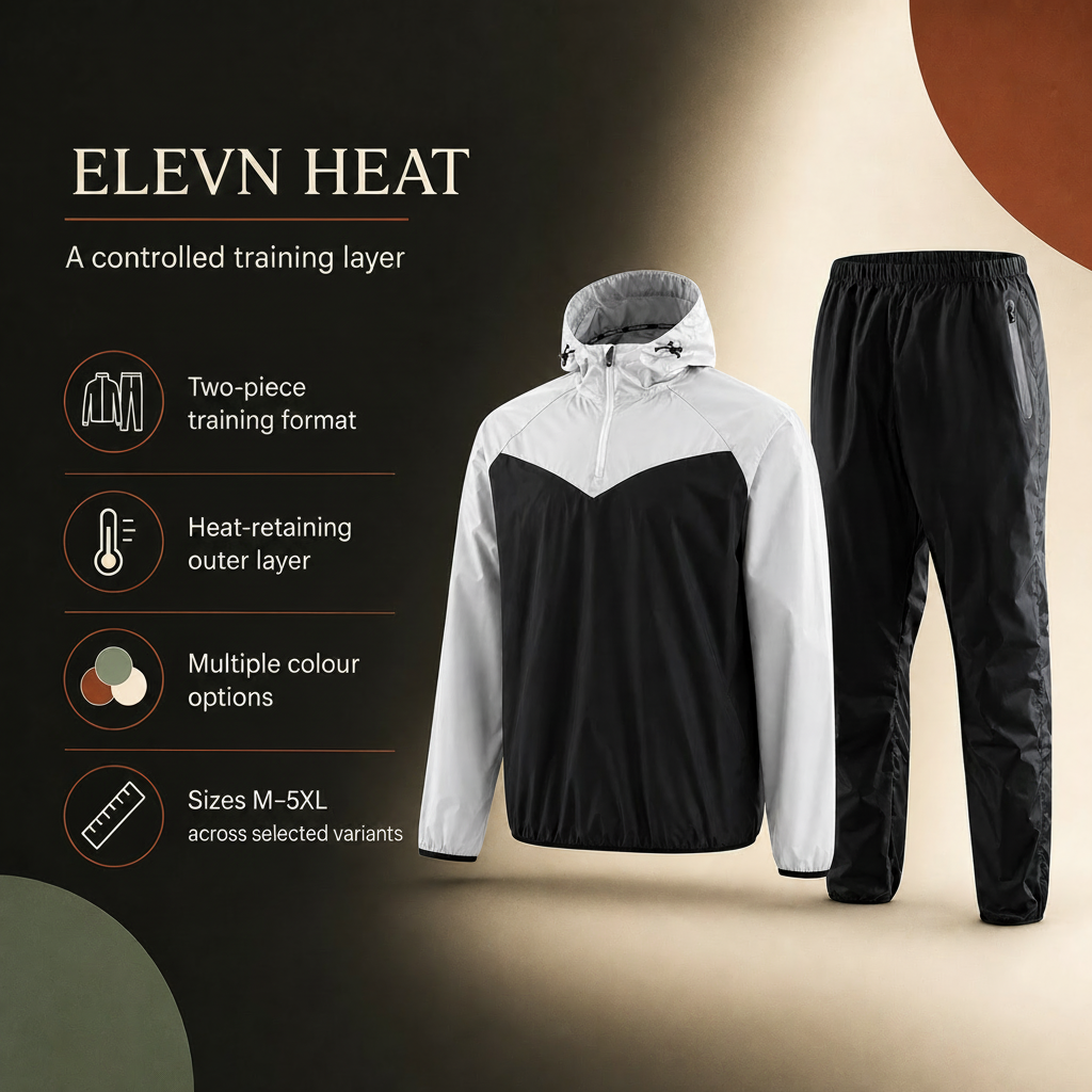 Elevn Thermal unisex training suit benefits graphic