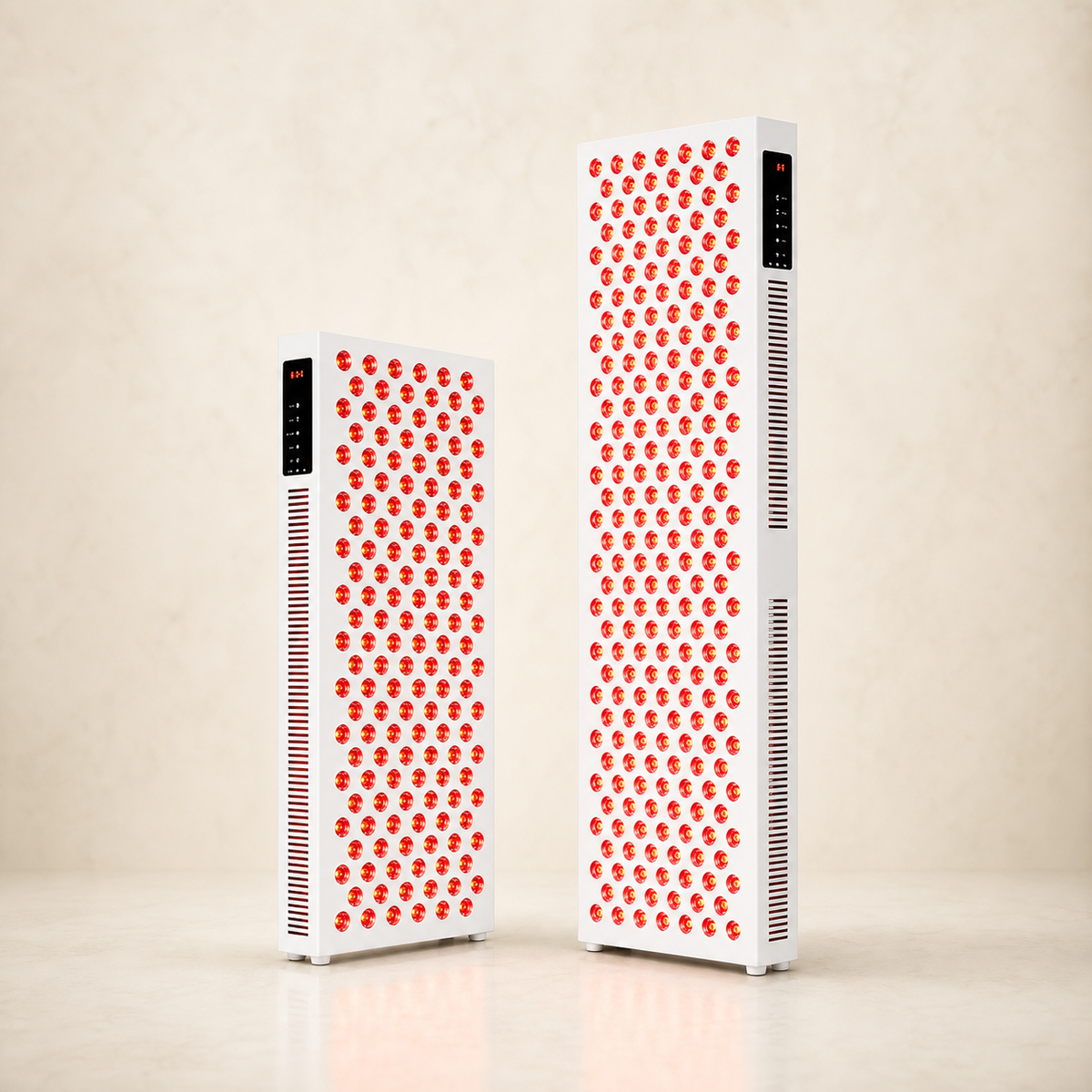 Elevn Luma red and near-infrared light panel system clean studio view