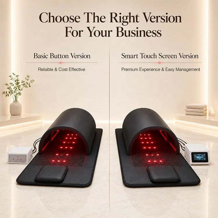 Supplier comparison of button and touchscreen controllers for the sauna dome range