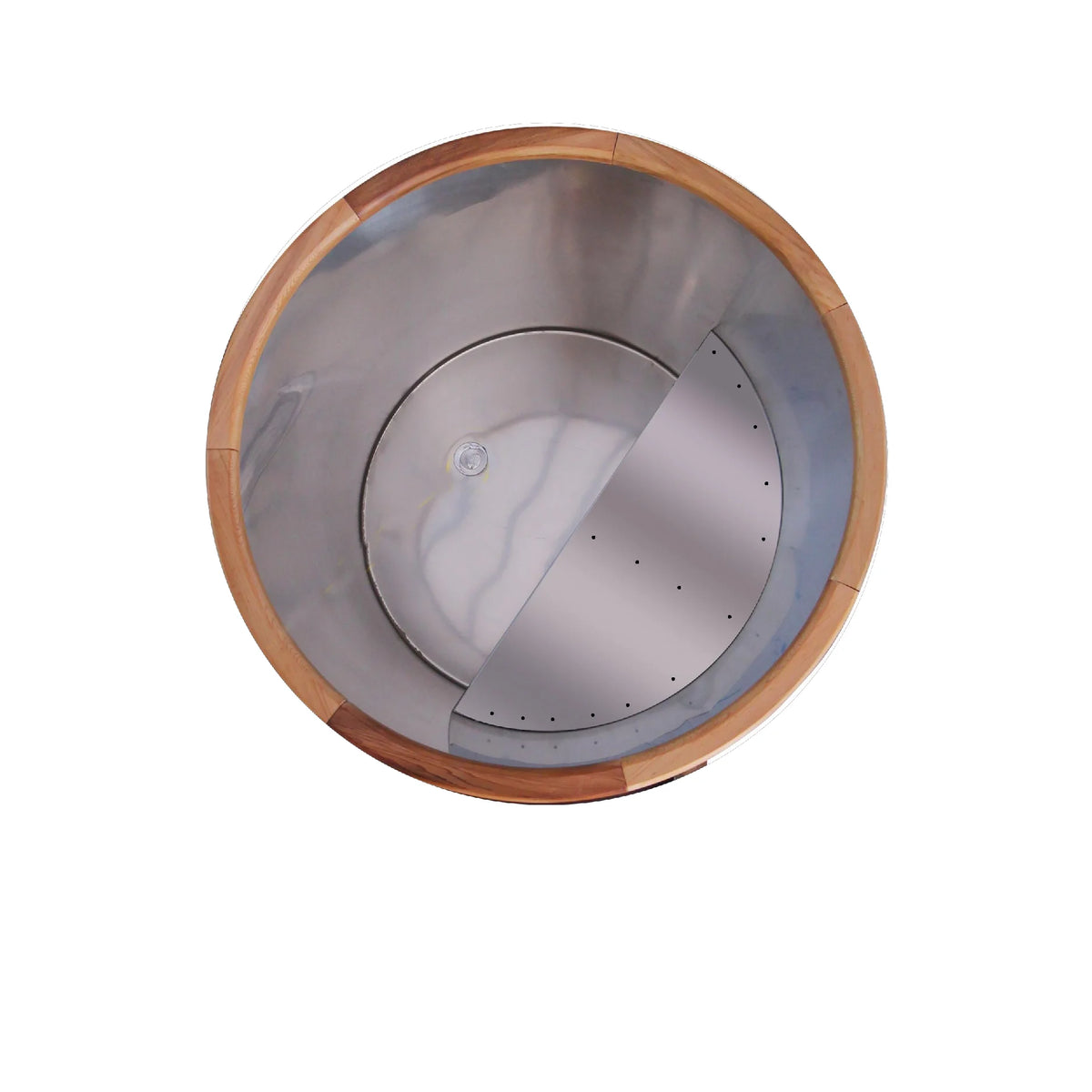 Elevn Nordic cedar and stainless-steel cold plunge barrel supplier product detail 4