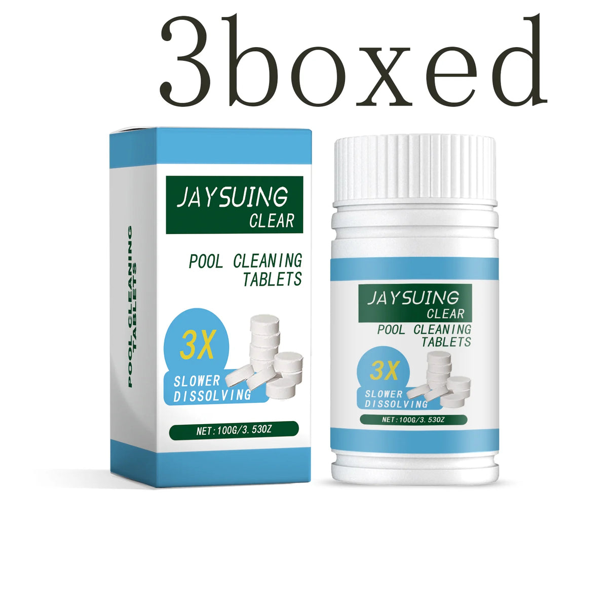 Ice bath water-care tablets supplier packaging and product reference 7
