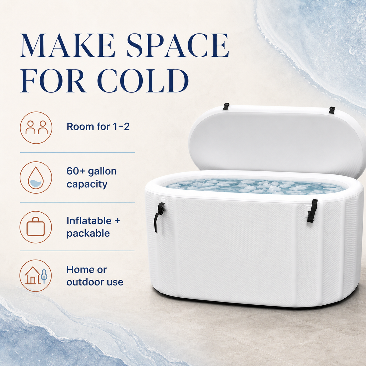 Elevn Aether inflatable ice bath key benefits