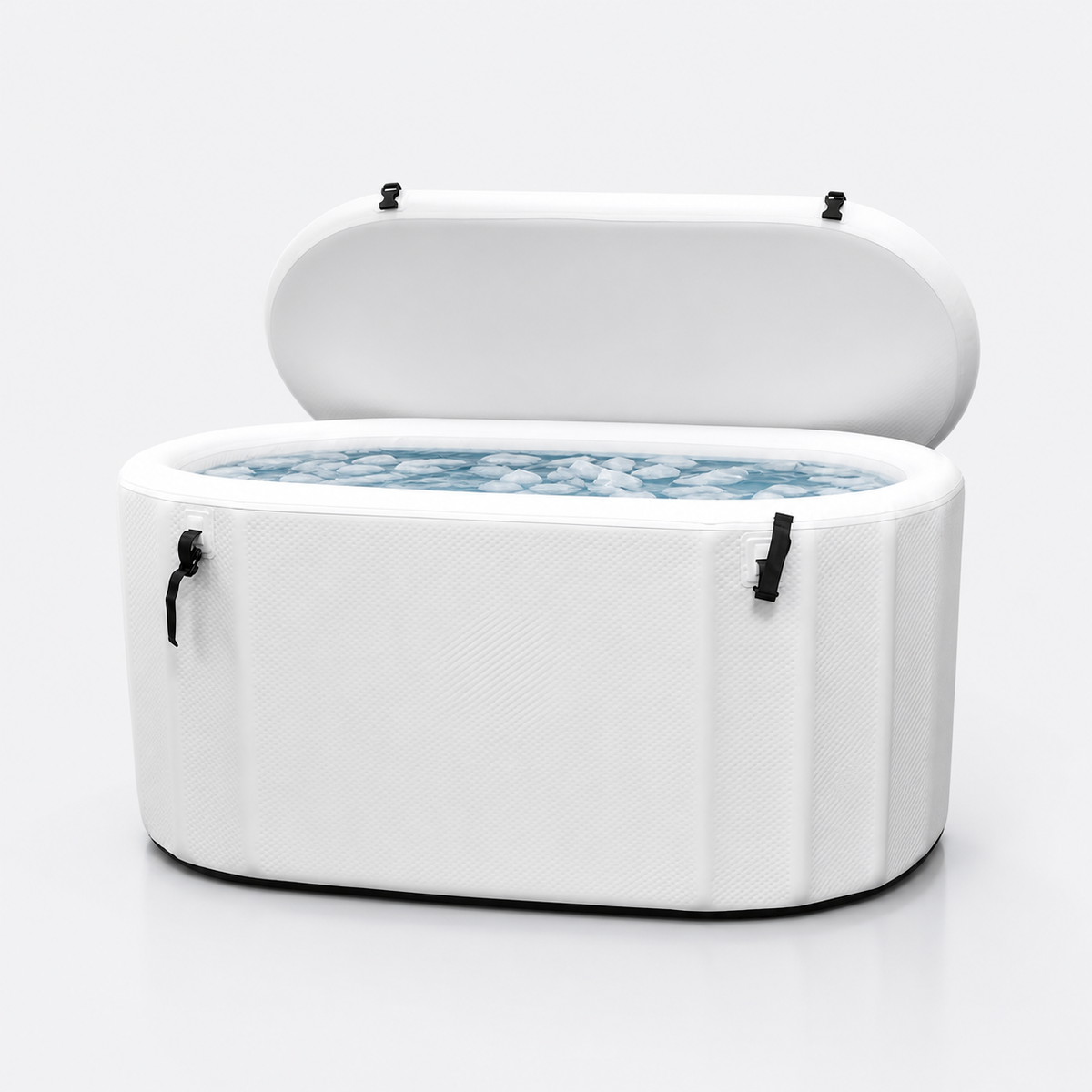 Elevn Aether white inflatable ice bath clean studio view