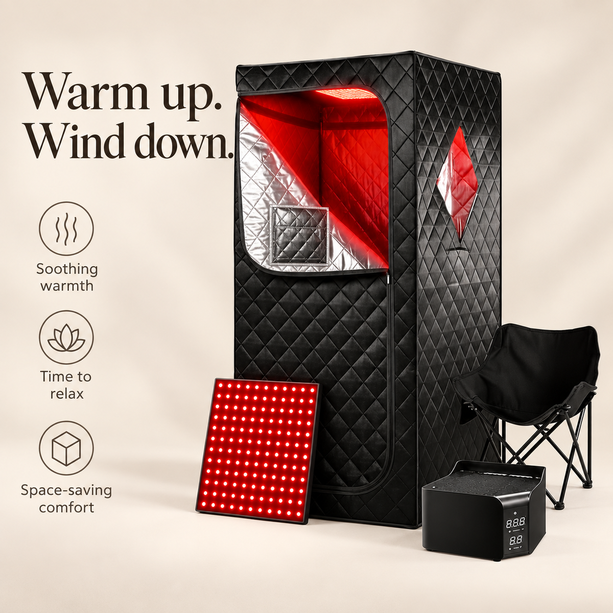 Cocoon sauna benefits and compact home setup
